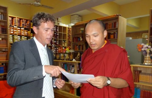 XVII. Karmapa und Stephan Kulle
